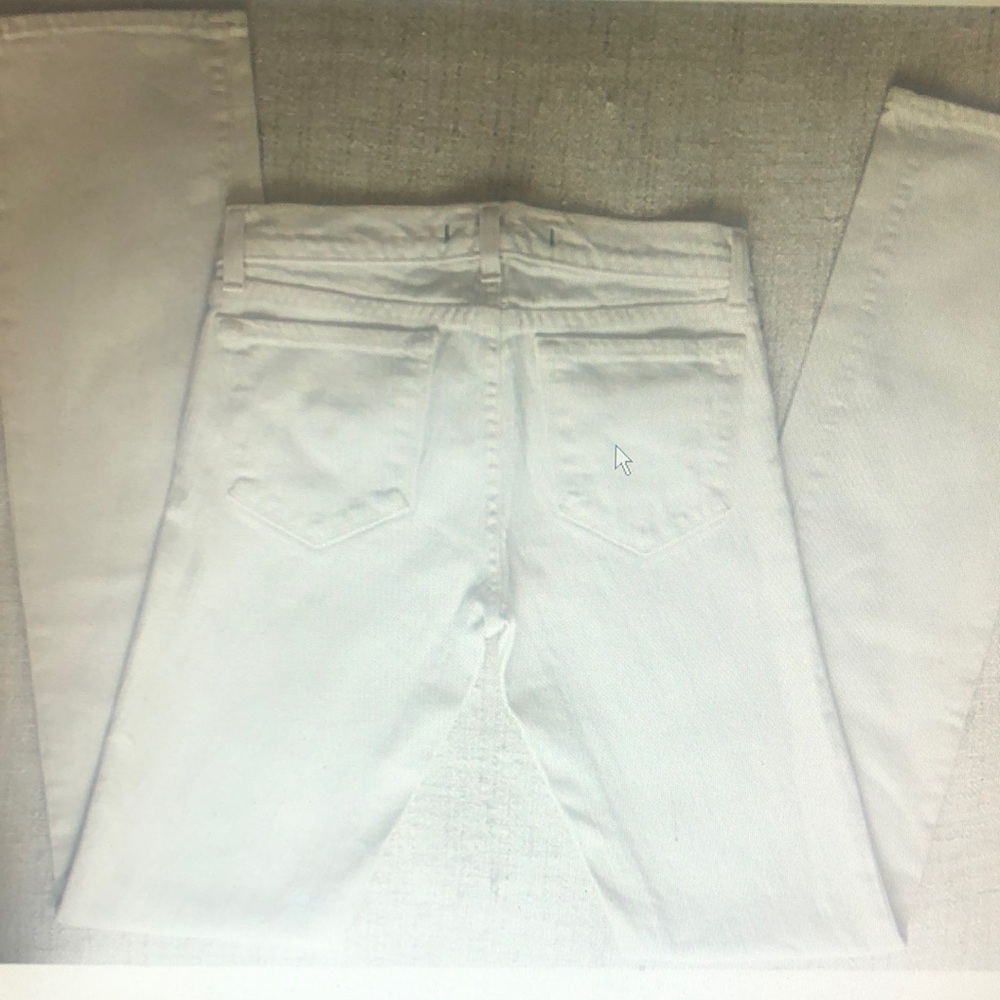 JBRAND Straight Leg White Jeans